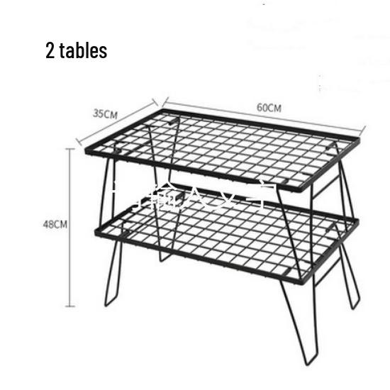 A1R Outdoor Folding Table & BBQ Storage Rack
