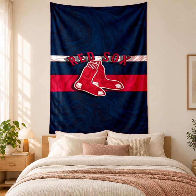Arazzo Boston Red Sox alta qualità per decorare pareti di soggiorno, camera da letto, dormitorio ideale come wall art per camera da letto o regalo di festa