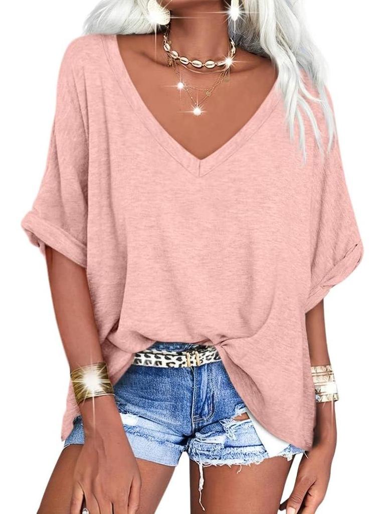 2024 European & American Women's Plus Size Casual Short-Sleeve Loose T-Shirt