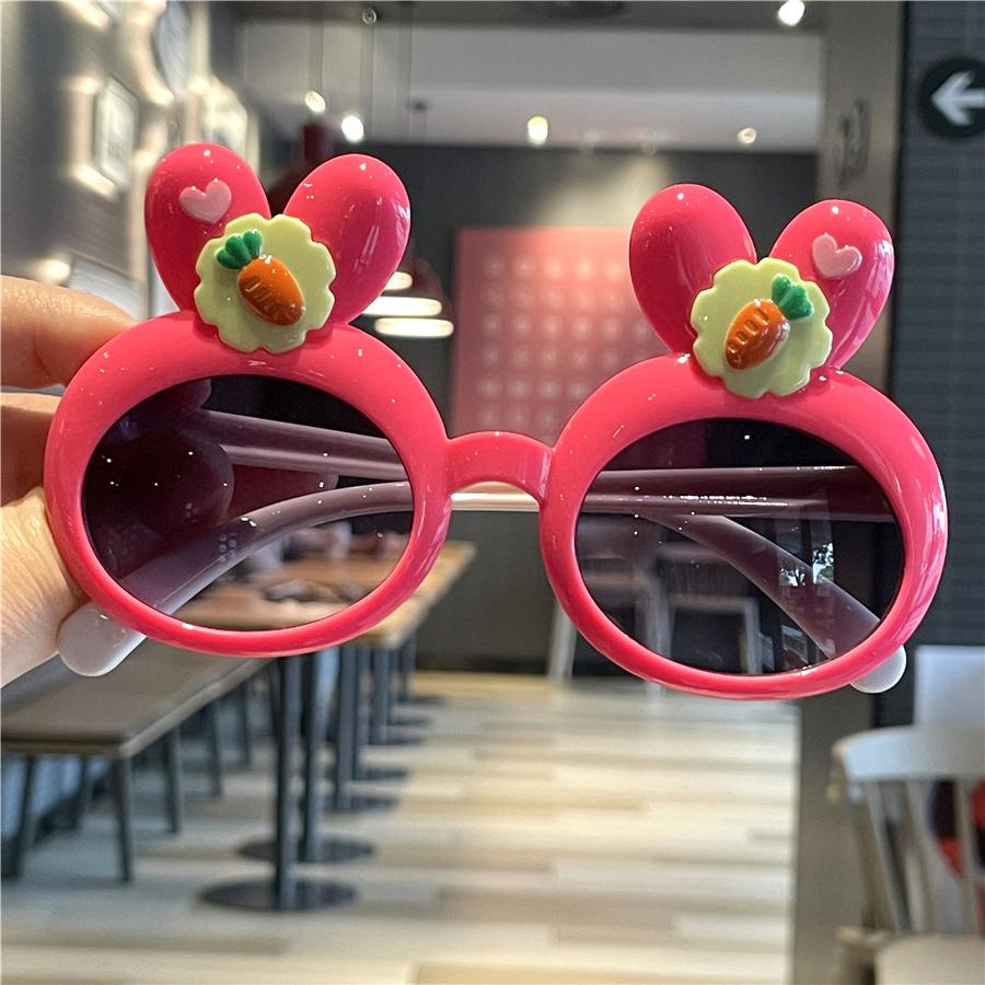 Bunny Children'S Sunglasses Baby Cute Sunglasses Uv Protection Cartoon Super Cute Bow Glasses Women