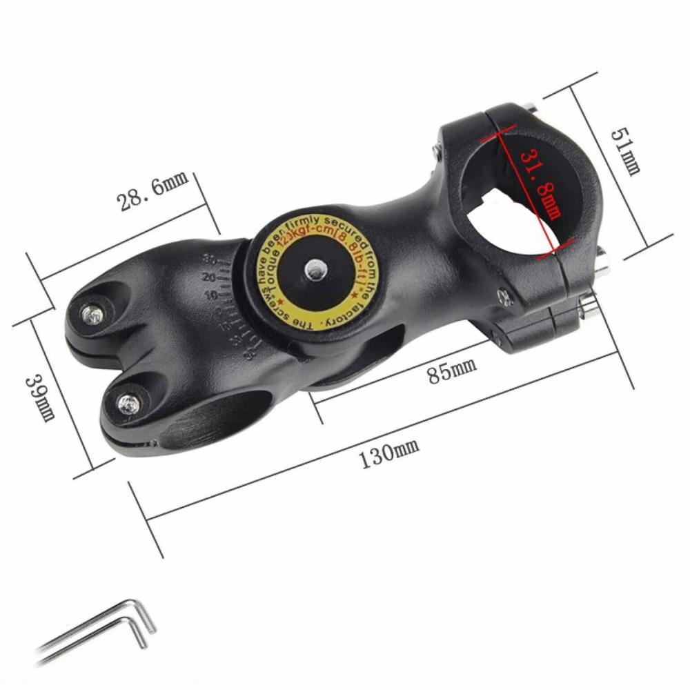 

Aluminum Zinc Zinc Alloy Bike Stem Mtb Power Handlebar Extension Handlebar Extension Adapter Mountain Bike 31.8-85mm
