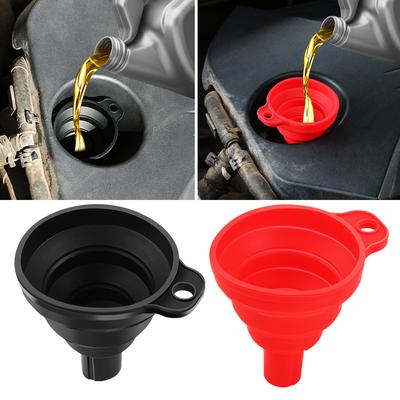 Universal Foldable Silicone Funnel for Engine Oil and Washer Fluid – Portable, Flexible, and Ideal for Car Maintenance