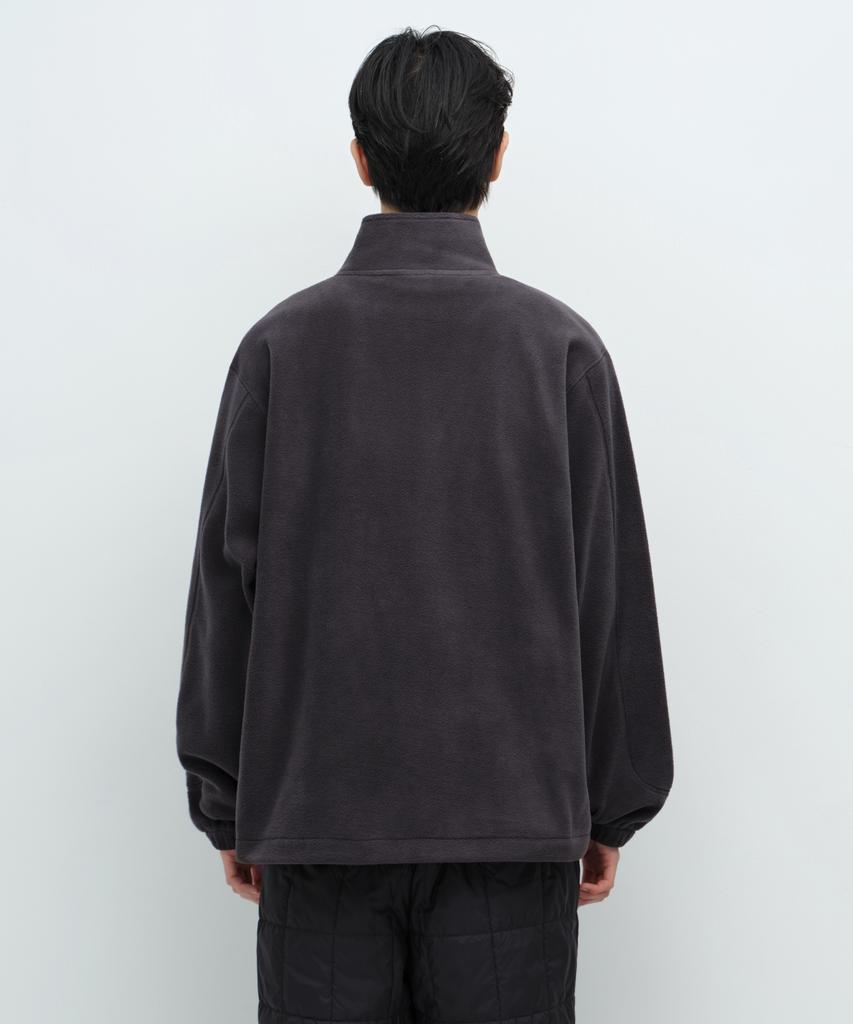 Musinsa Standard Essential Polar Fleece High-Neck Jacket [Dark Grey]