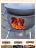 Thickened Integrated Firewood Stove for Outdoor & Rural Home Use: Portable Iron Pot & Extra Heat.