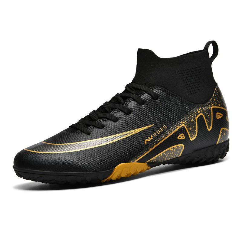 New high-top football shoes Men's and women's broken nails Student long nails Competition training Sports football shoes Non-slip