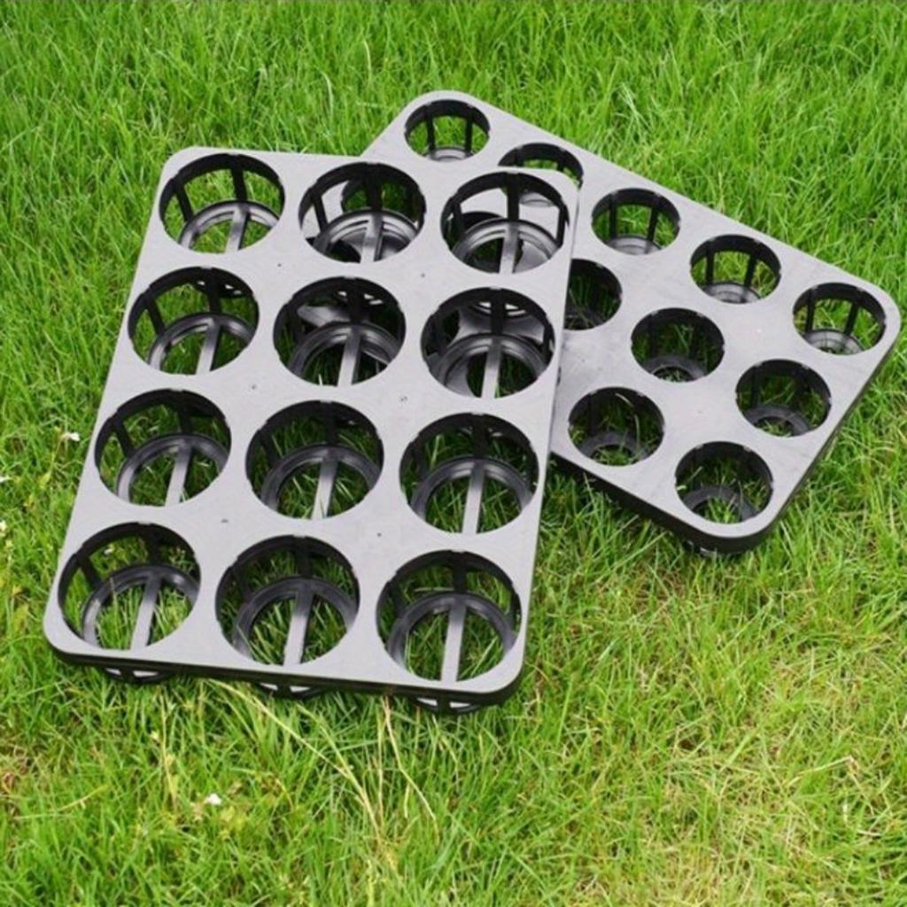 1PC Growing Seedling Hole Tray Phalaenopsis Tray 12-hole Flower Seedling Pot Bracket