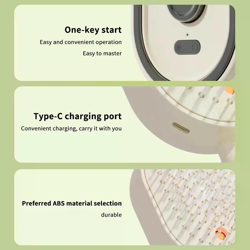 Hair Care Spray Massage Comb Vibration Scalp Massage Hairbrush Head Massager Hair Sprayer Atomizing Brush Hair Oil Applicator