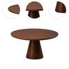 Cake Stand Holder Retro Round Rustic Serving Tray Dessert Display for Anniversary