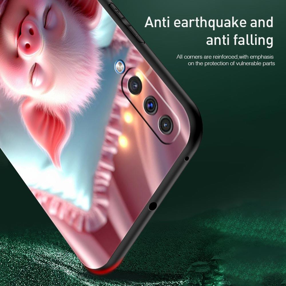 Custodia carina per telefono a forma di maialino per Samsung Galaxy A56 A54 A42 A36 A34 A26 A24 A16 A14 A12 A06 A50 A52 A10 5G Guscio morbido in TPU Fundas Capa Borsa