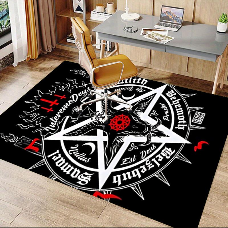 1pc Baphomet Satanism Carpet, Office Rug Outdoor Mat Home Decor Area Carpet Festival