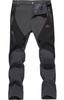 TACVASEN Climbing Pants, Outdoor Trekking Pants, Breathable, Cold Weather, Anti-Static, Sweat-Wicking, Quick-Drying, Dark Gray, Size 3XL