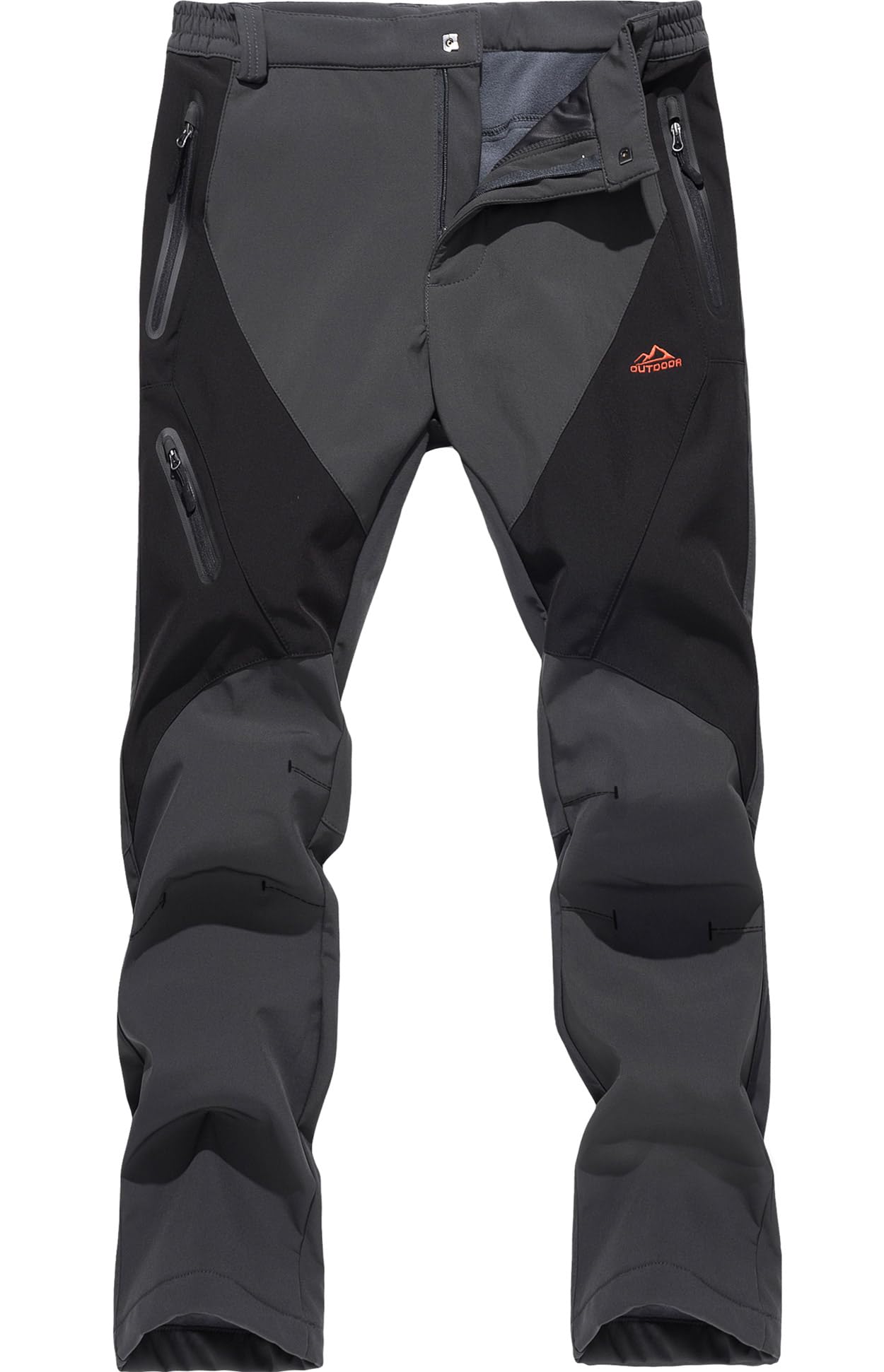 

TACVASEN Climbing Pants, Outdoor Trekking Pants, Breathable, Cold Weather, Anti-Static, Sweat-Wicking, Quick-Drying, Dark Gray, Size 3XL