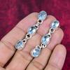Blue Topaz Earrings, 925 Solid Sterling Silver Gemstone Jewelry, Handmade Earrings, For Thanksgiving
