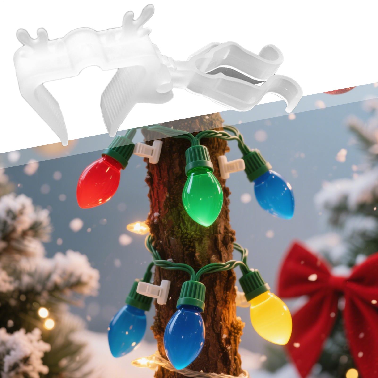 

Gutter Clips For String Lights 10-Piece Outdoor Christmas String Light Hook Clips Weather-Resistant Lamp Hanger For Decoration China Mainland