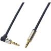 Audio Cable 2 X 3.5 Mm Male Jack 0.5 M Angled