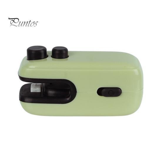 

Мини-запайщик и резак для пакетов, USB-перезаряжаемый термосварочный инструмент для закусок, овощей, портативный ручной запайщик для продуктов питания зелёный