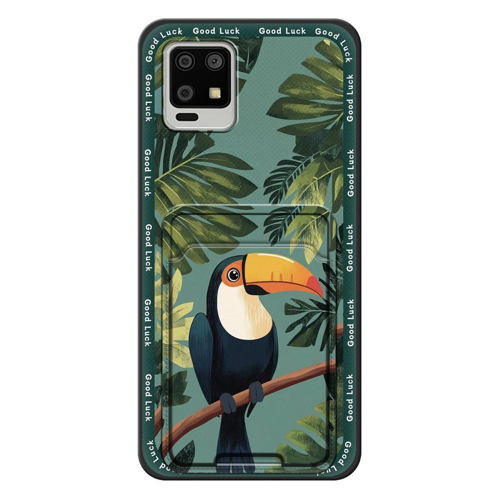 Niedliche TPU Handyhülle für Sharp Aquos Zero6/Aquos Air Stoßfest Kartenfach Kartenhalter Langlebig Vollständig umschließend Schmutzabweisende Hülle