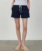 LOEIL Basic String Sweat Short Pants_Navy