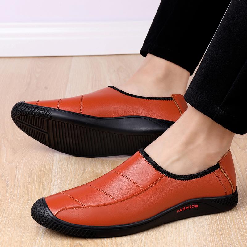 Summer Men Casual Shoes Fashion Men Shoes Genuine Leather Handmade Mens Loafers Moccasins Slip On Men's Flats Male Driving Shoes