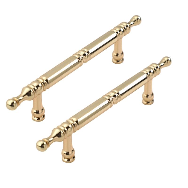 Skříňkové úchytky se zlatou povrchovou úpravou Ergonomický design Hardware odolný proti korozi Jednoduchá instalace Pro kuchyňské skříňky Komody
