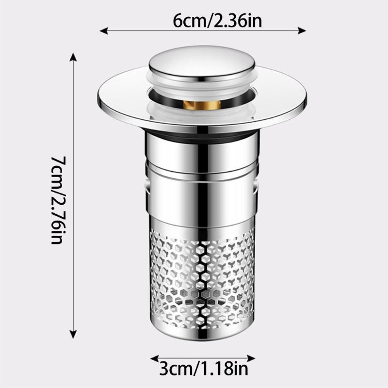 Practical Bathtubs Drain Stoppers And Drain Collector Bounces Designs Without Clog Filter Basket Accessory for Drain