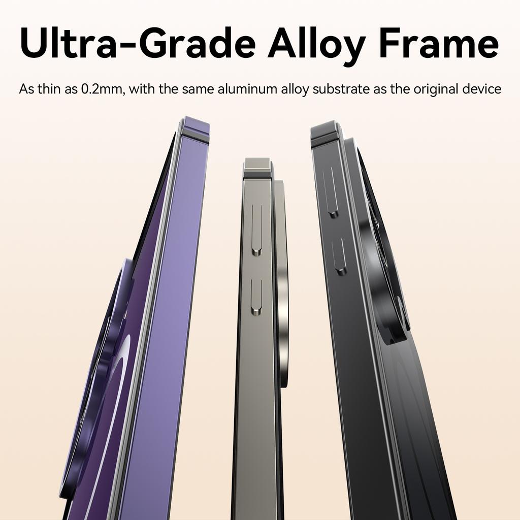 Suitable for Ultra-thin Samsung S26ultra Transparent Magnetic Mobile Phone Case S26 Metal Frame Anti-drop