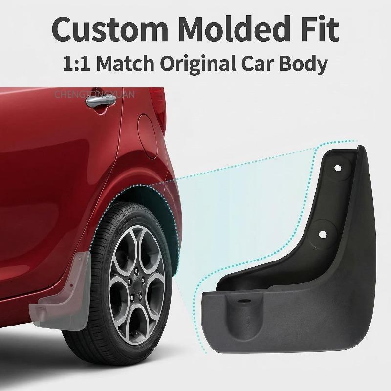 Car Exterior Accessories Mud Flaps for KIA Picanto Morning 2010-2024 Tire Splash Guards for Fender Protector 4PCS Set In Black