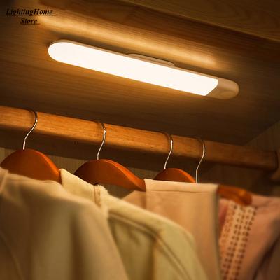Schrank Licht PIR LED Motion Sensor Licht Kleiderschrank Küche Schlafzimmer Schrank Wiederaufladbare LED Nachtlicht Lampe Drop Shipping