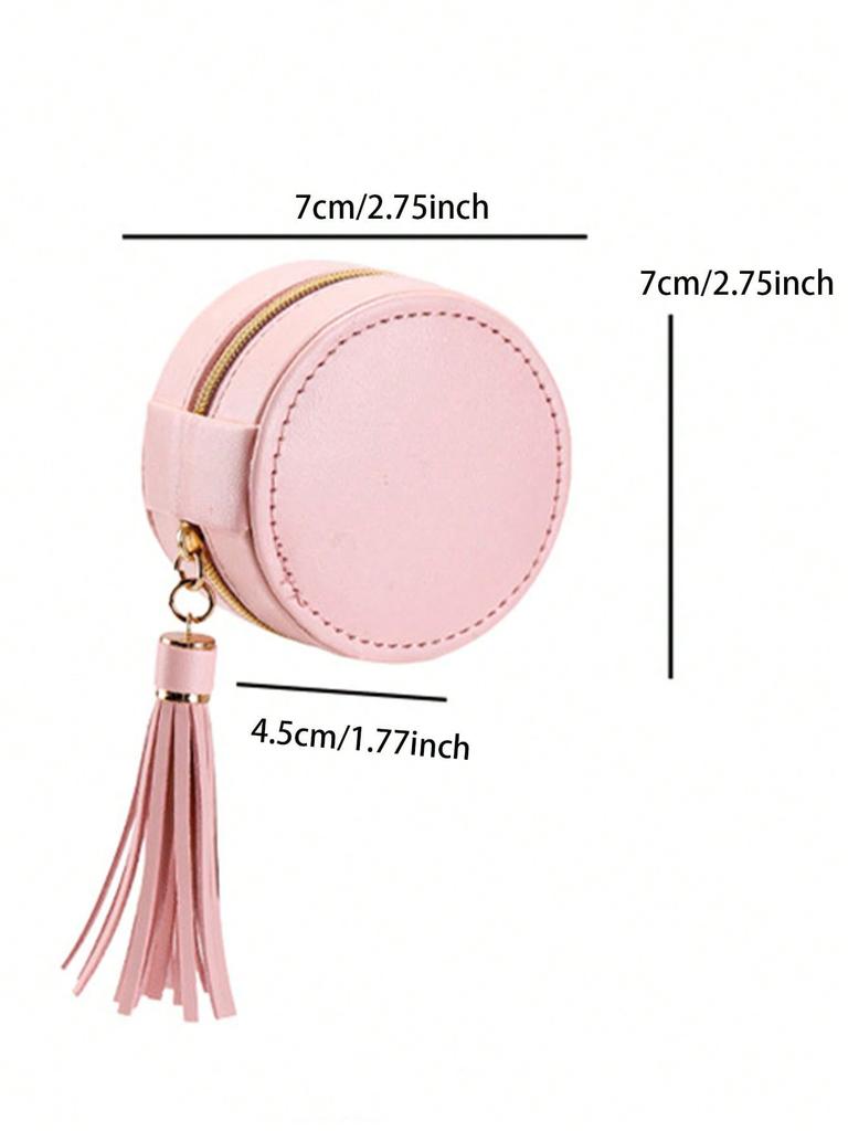 Mini Jewelry Organizer Display Travel Jewelry Case Boxes Earrings Necklace Ring Portable Jewelry Box Leather Storage