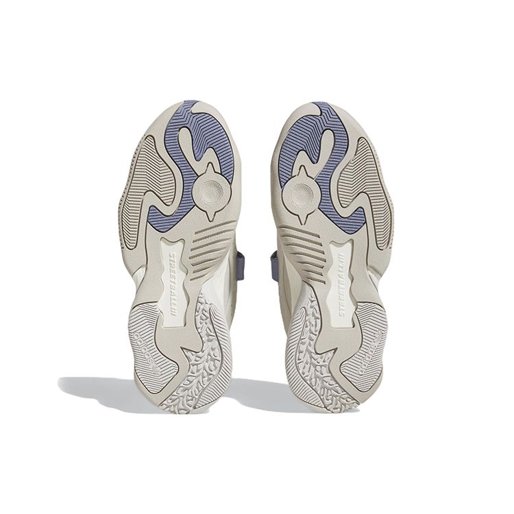 Adidas Originals Streetball 3 Comfortable Trendy Slip-Resistant Durable Lightweight Low-Top Sports Casual Shoes Women Sneakers Gray White Blue GZ9549