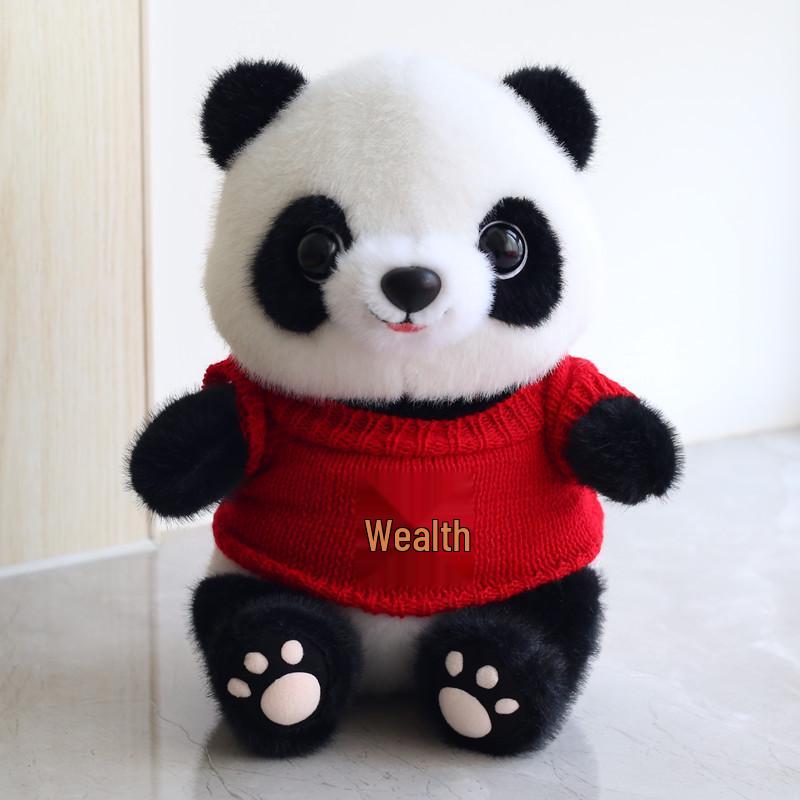 Adorable Giant Panda Plush Toy - Realistic Stuffed Animal for Kids