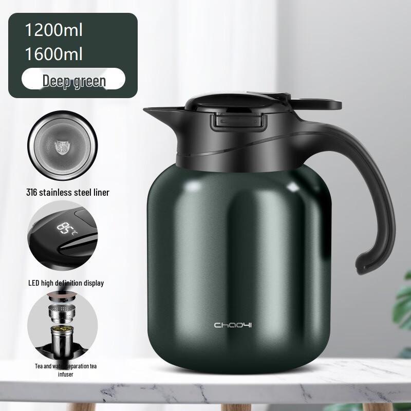 Large Capacity Insulated Tea Infuser with Temperature Display