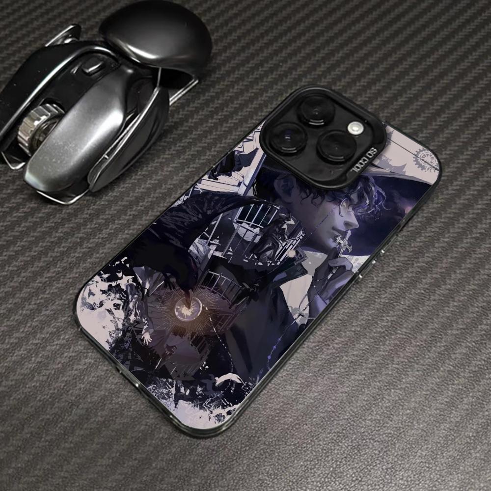 Lord of Mysteries Phone Case black IMD Colorful Silver Suitable case for iPhone 17 16 e 15 14 13 12 11 Pro Max