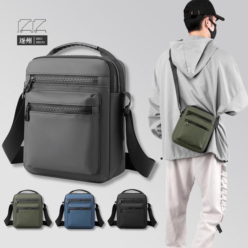 Man Classic Messenger Bag Men's Multifunction Shoulder Sling Pack Nylon Business Crossbody Flap Male Simple Handbags
