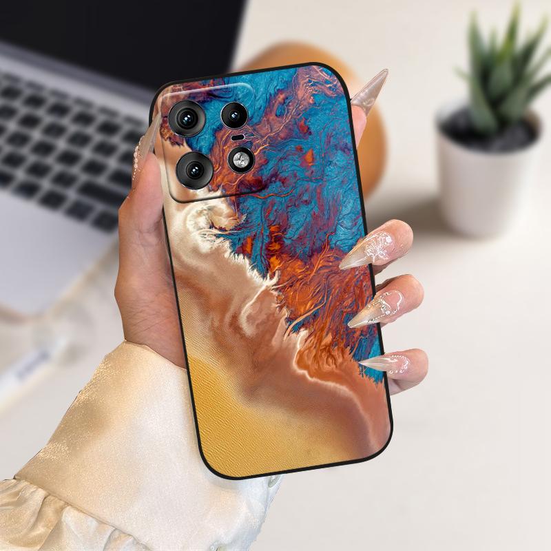 Case For Motorola Edge50 Pro Capa 50s Pro Cute Soft Silicone TPU Phone Cover For Moto Edge 50 Fusion 5G Shockproof Bumper Fundas