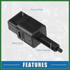 Motoforti Brake Stop Light Lamp Switch No.83311FG000 Brake Pedal Control Switch for Subaru WRX 2015-2021 Plastic Black Long-lasting