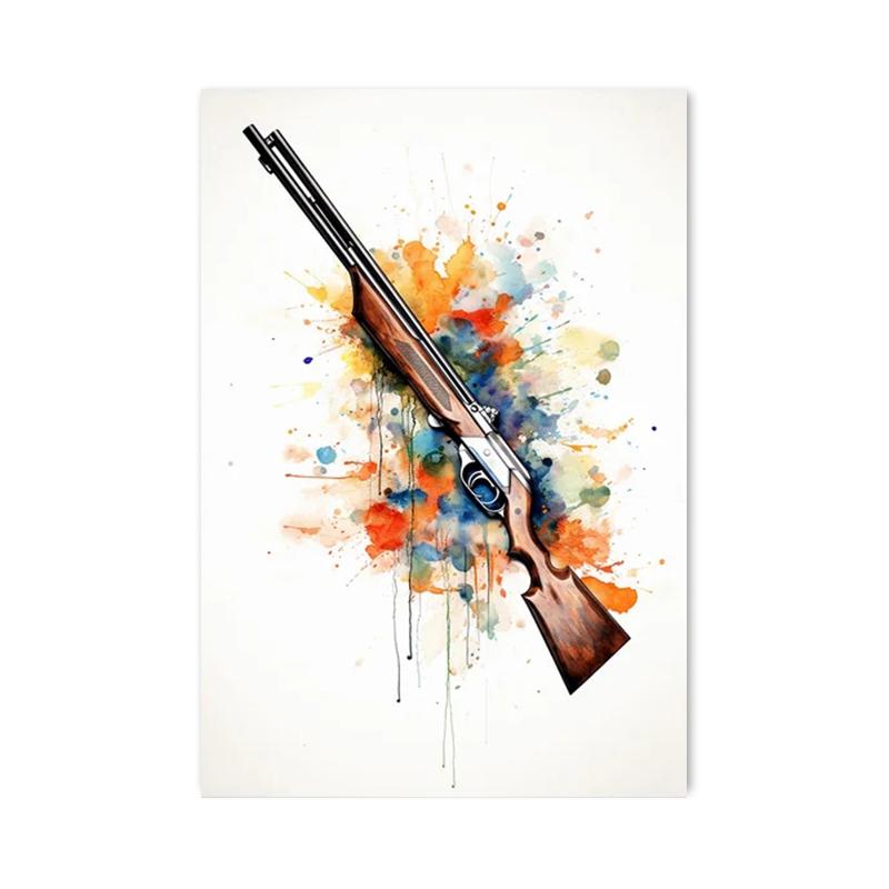 Abstract Graffiti Pistol Posters and Prints Canvas Paintings Wall Art Pictures for Living Room Home Decoration