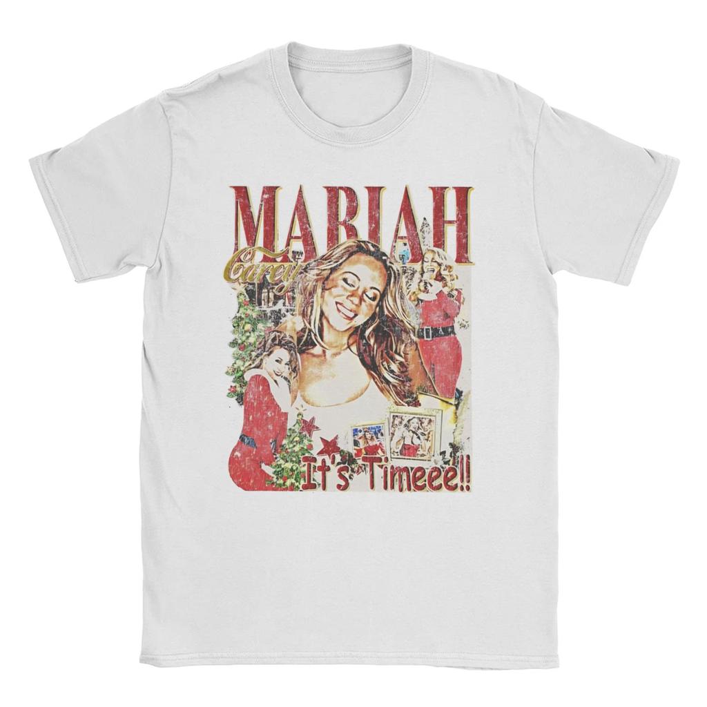 Unisex oblečení Unisex Crazy Mariah Carey All I Want for Christmas Is You Tričko pro Unisex Kulatý výstřih Bavlněné tričko Krátký rukáv Trička