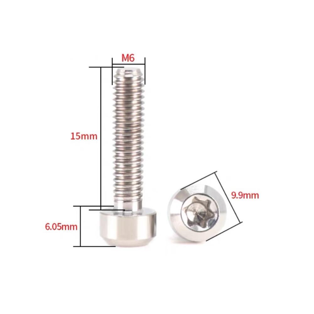 M6 Titanium Screw Torx Drive Socket Cap Screw Durable Fastener Screw  Motorcycle Upgrade
