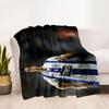 Soccer Player Action Blanket Durable Comfort Perfect for Couch Bedding Livingroom Four Seasons Multipurpose Modern