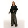 Saendeusaundeu (Unisex) Layered Wool Blend Sweater Navy