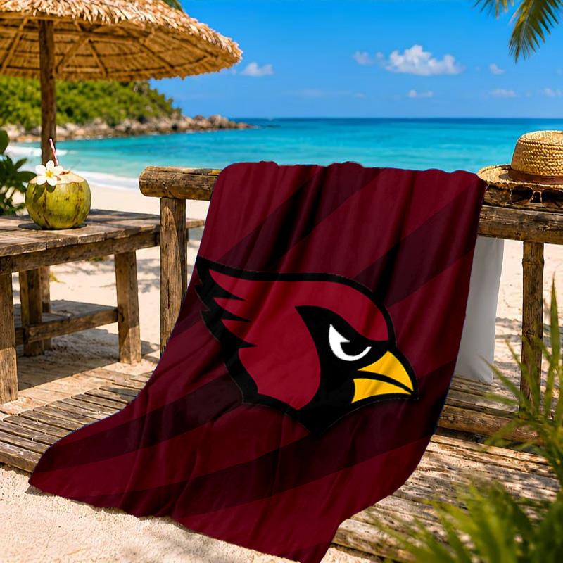 Cardinals Team Spirit Beach Towel, Quick-drying, Easy to Care for, Suitable for Both Fitness and Beach Vacations,Sports Essential