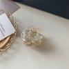 Sweet White Camellia Shark Clip French Elegant Hancy Hair Clips Transparent Rose Blossoms Flower Hairpin