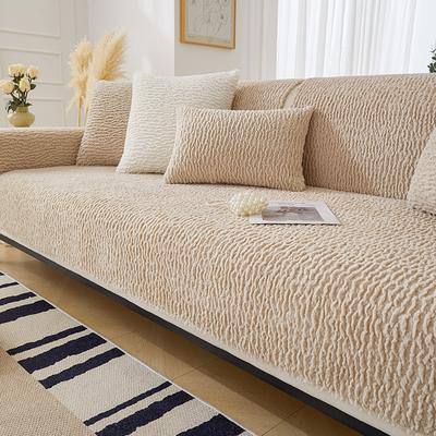 Winter Warm Soft Lamb Velvet Sofa Towel Luxury Short Plush Sofa Cover Anti-slip Sectional Couch Cover for Living Room