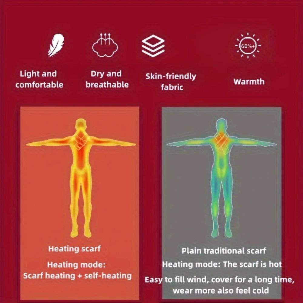 Warm Thermal Neck Warmer 3 Temperature Adjustable Neck Wrap Warmer  Boys Girls