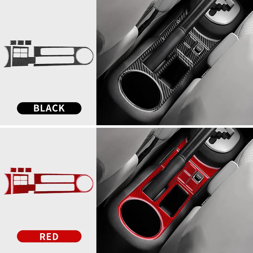 Per Toyota Yaris 2006 2007 2008-2011 Kit Completo Rivestimenti Interni in Fibra di Carbonio Cruscotto e Console Centrale Accessori Set Nero/Rosso