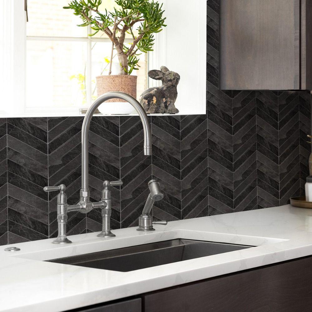 Self-adhesive Wallpaper 11.4" x 9" Stick Tile Peel and Stick Backsplash  for Kitchen Bathroom
