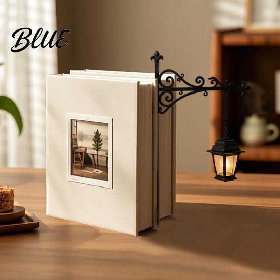 Bookcase Lighting Library Lantern Bookshelf Light Vintage Reading Corner LED Night Lamp Decorative Light for Home Office Book Lover Gift