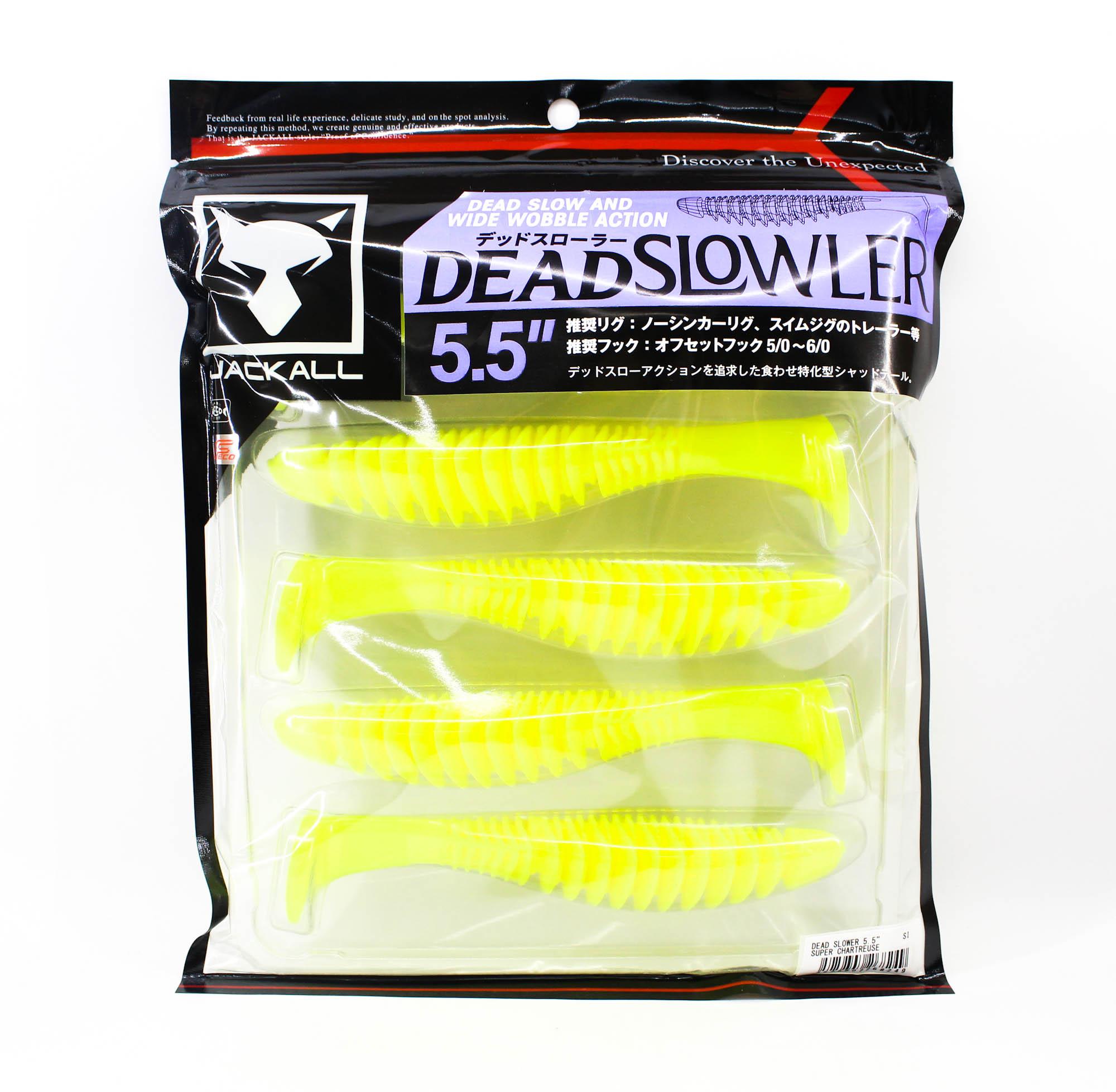 

Jackall Soft Lure Dead Slower 5.5 Inches Super Chartreuse (8249)