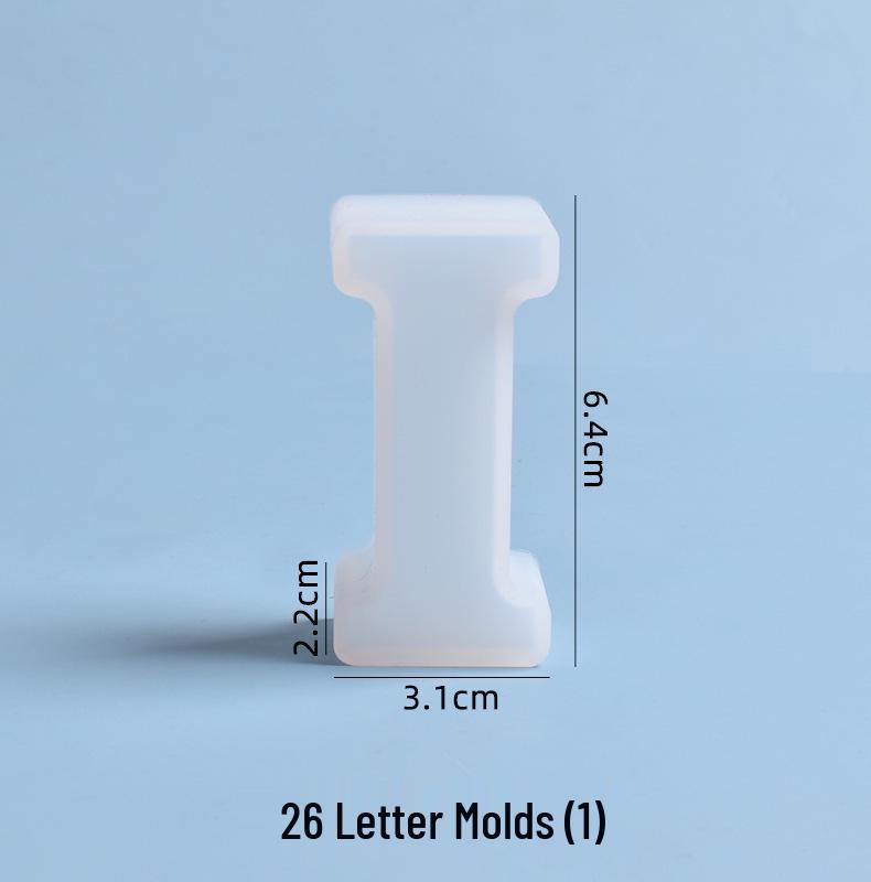 Crystal Epoxy Silicone Molds: 26 English Letters for Creative DIY Ornaments and Decorations